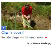 Renata Beger - chwila poezji wród nenufarów, TVN24